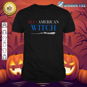 All American Witch Halloween Day W American Witch T-Shirt