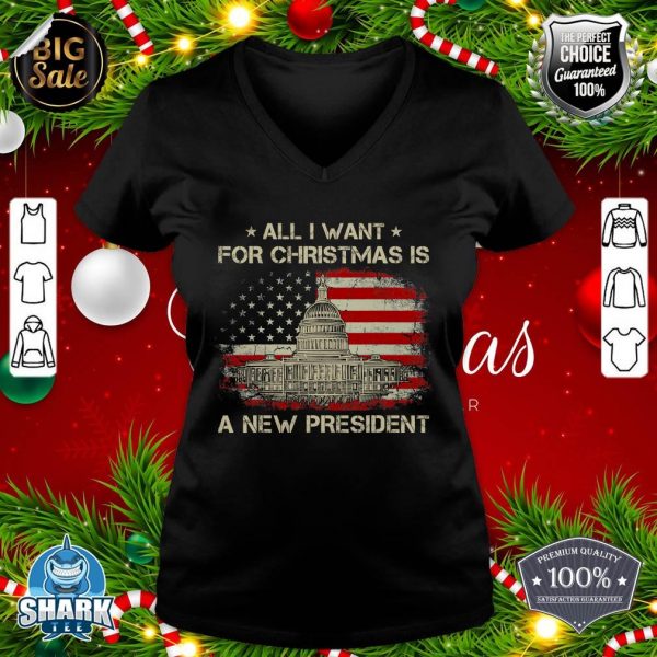 All I Want For Christmas Is A New President V-neck
