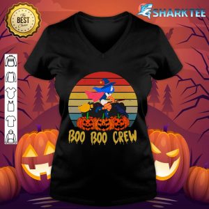 Boo Boo Crew Nurse Funny Halloween Nurse V-neck