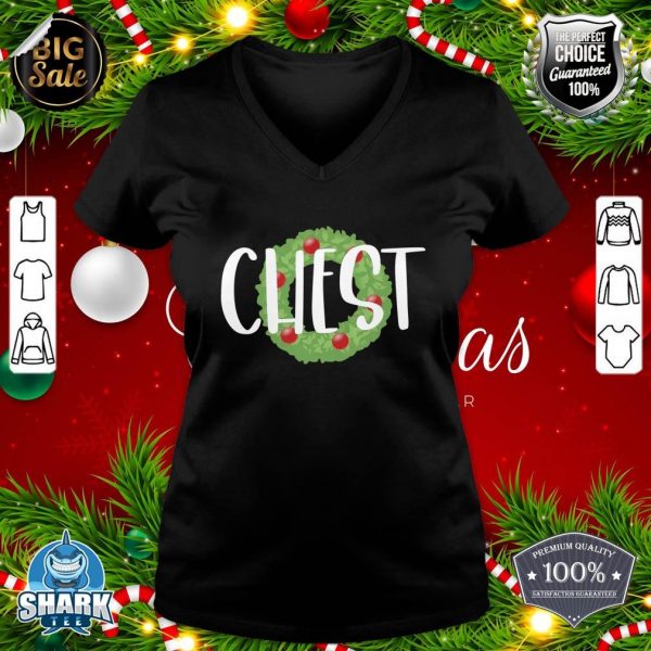 Chest Nuts Christmas Matching Couple Chestnuts V-neck