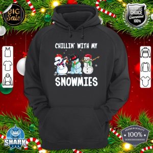 Chillin With My Snowmies Family Pajamas Snowman Christmas Hoodie