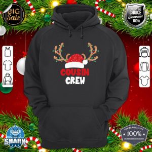 Christmas Funny Reindeer Family Matching Cousin Crew Hoodie
