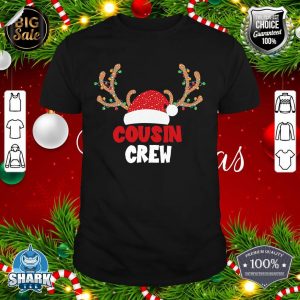 Christmas Funny Reindeer Family Matching Cousin Crew T-Shirt
