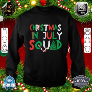 Christmas In July Squad Funny Summer Xmas Men Women Kids Sweatshirt