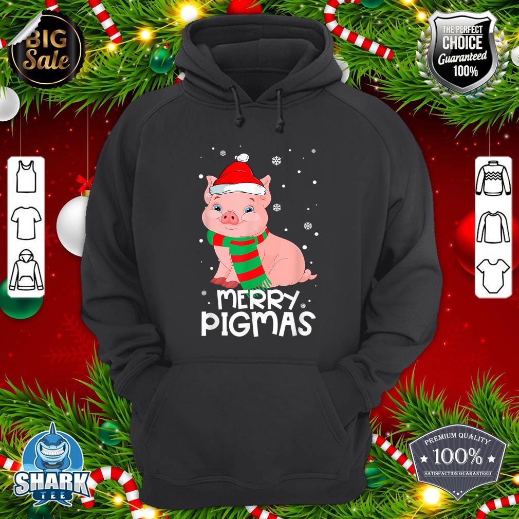 Christmas Merry Pigmas Funny Xmas Pajama Gifts For Pig Lover Hoodie