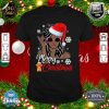 Christmas Santa Hat Shirt Black African Girl American Xmas T-Shirt
