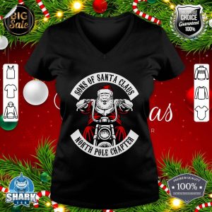 Christmas Sons Of Santa Claus North Pole Chapter V-neck
