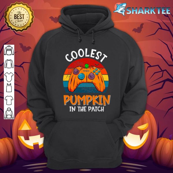 Coolest Pumpkin In The Patch Gamer Gaming Lover Halloween Hoodie