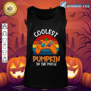 Coolest Pumpkin In The Patch Gamer Gaming Lover Halloween Tank top