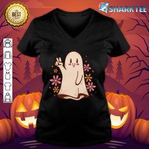 Cute Ghost Halloween Costume V-neck