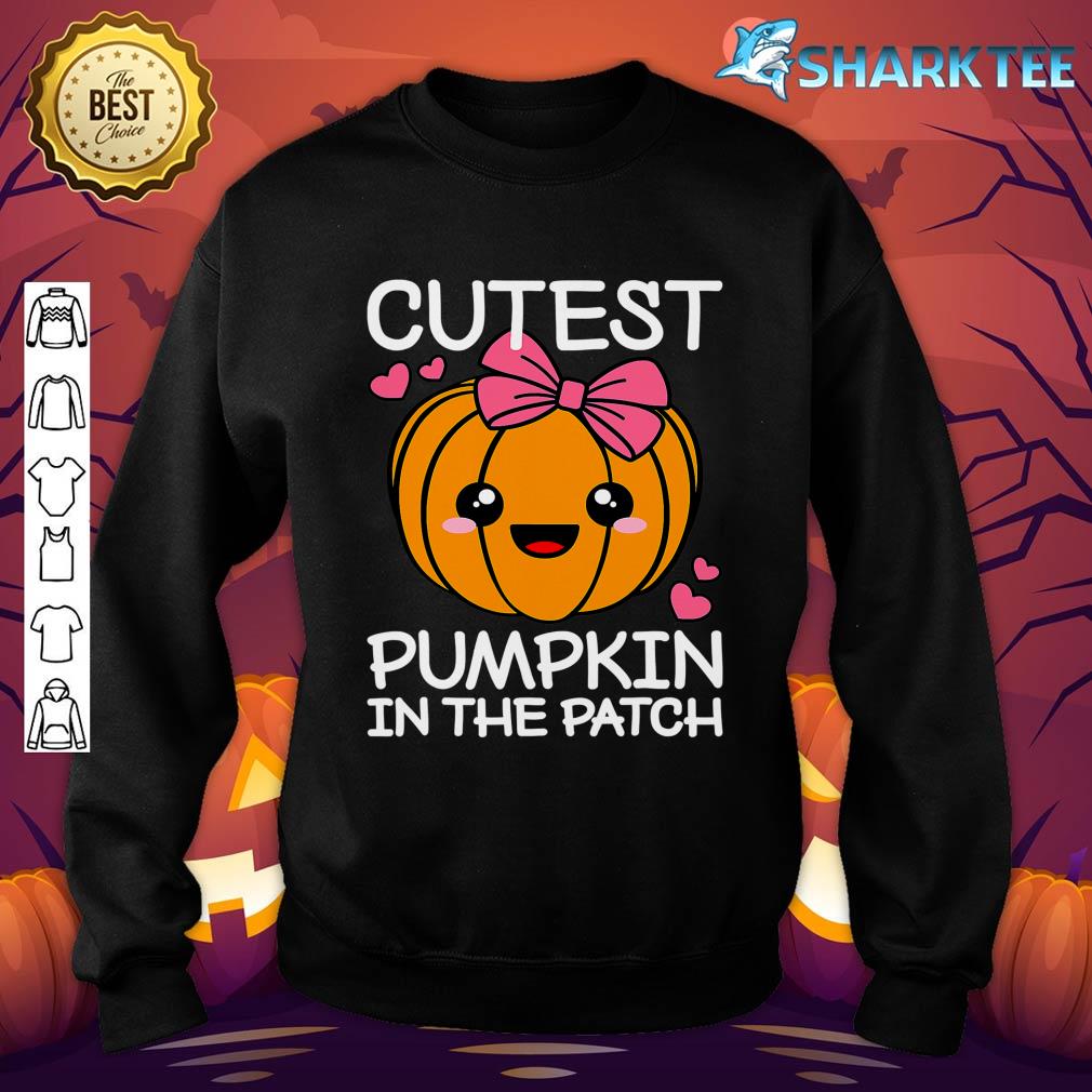 Cutest Pumpkin In The Patch Funny Halloween Thanksgiving Sweatshirt