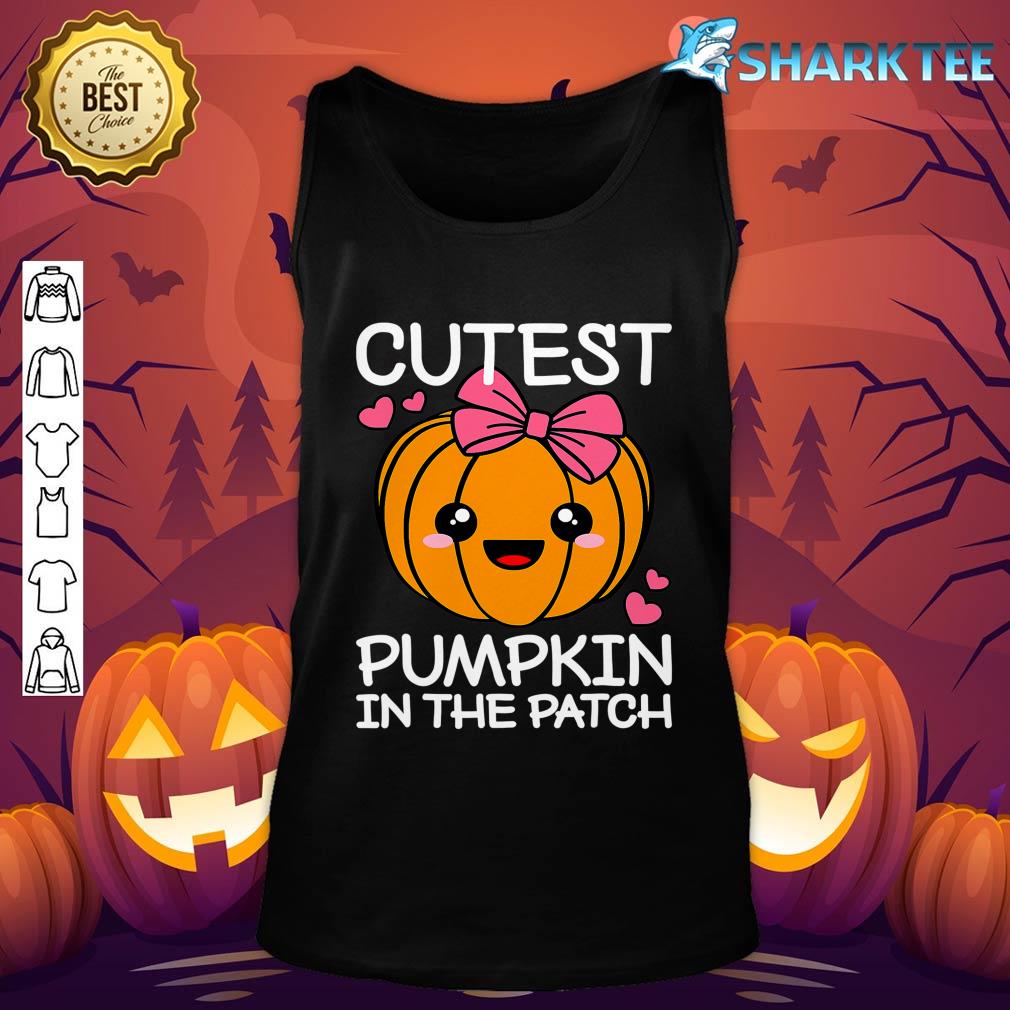Cutest Pumpkin In The Patch Funny Halloween Thanksgiving Tank top