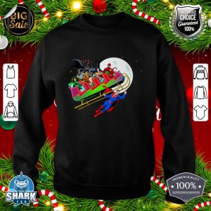 DC Comics Christmas Justice League Sleigh Ride Premium Sweatshirt