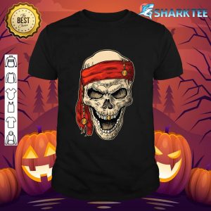 Dead Pirate Skull And Headband Shirt