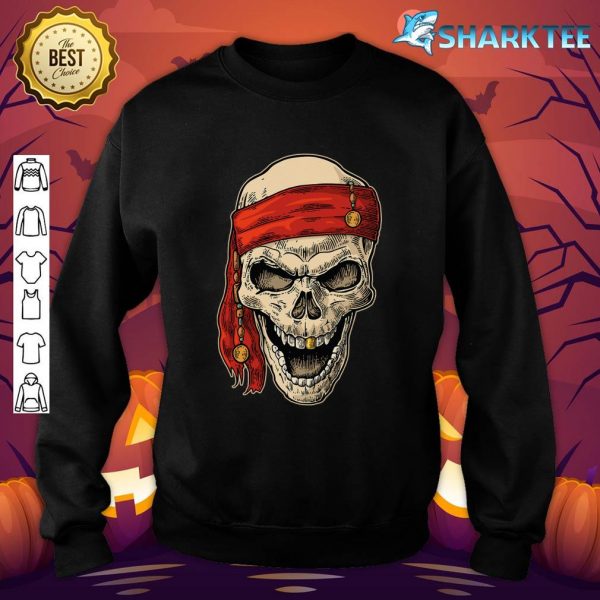 Dead Pirate Skull And Headband Sweatshirt