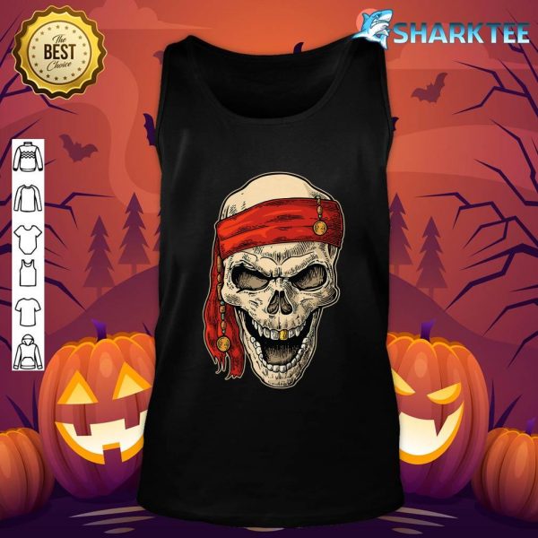 Dead Pirate Skull And Headband Tank top