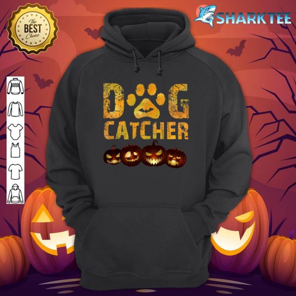 Dog Catcher Scary Pumpkin Halloween Holiday Hoodie