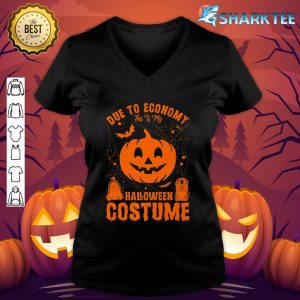 Due To Economy, This Is My Pumpkin Halloween Costume Premium V-neck