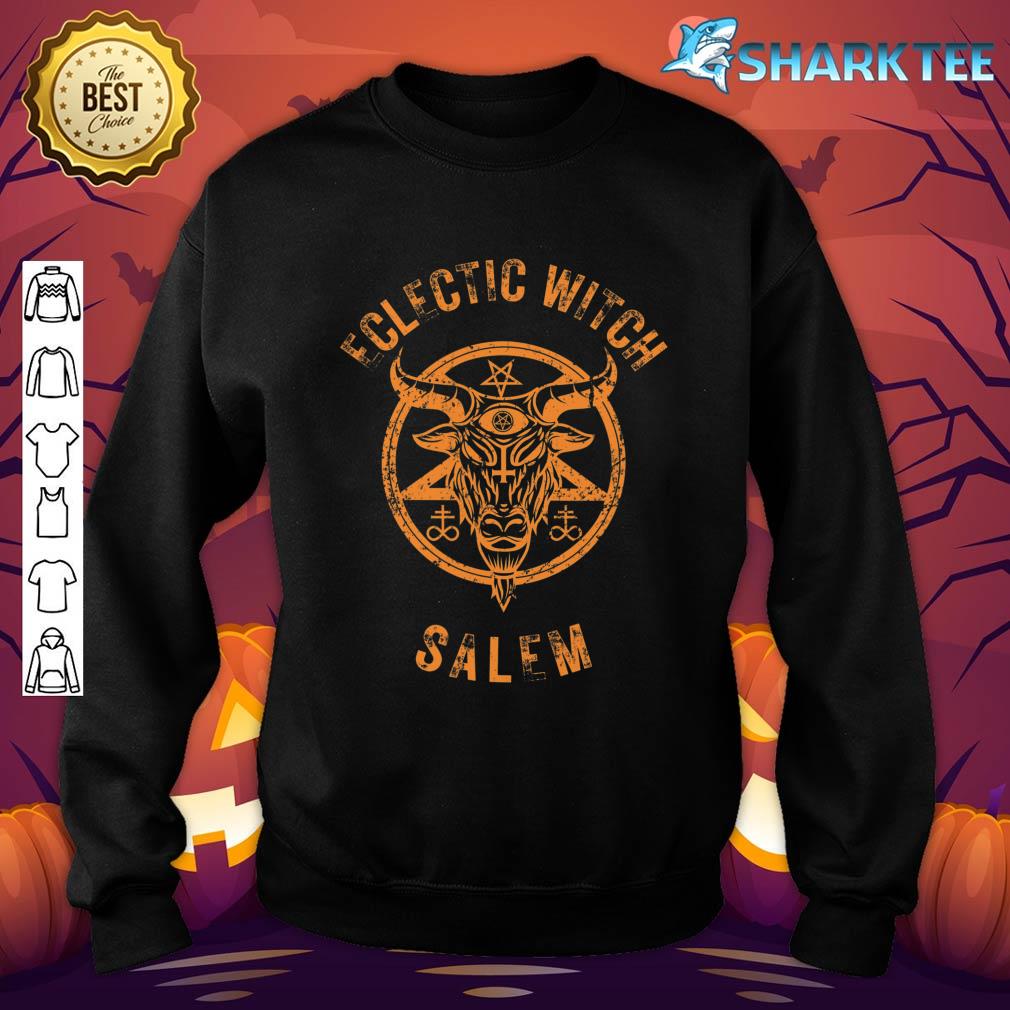 Eclectic Witch Salem Autumn Baphomet Goat Halloween Sweatshirt