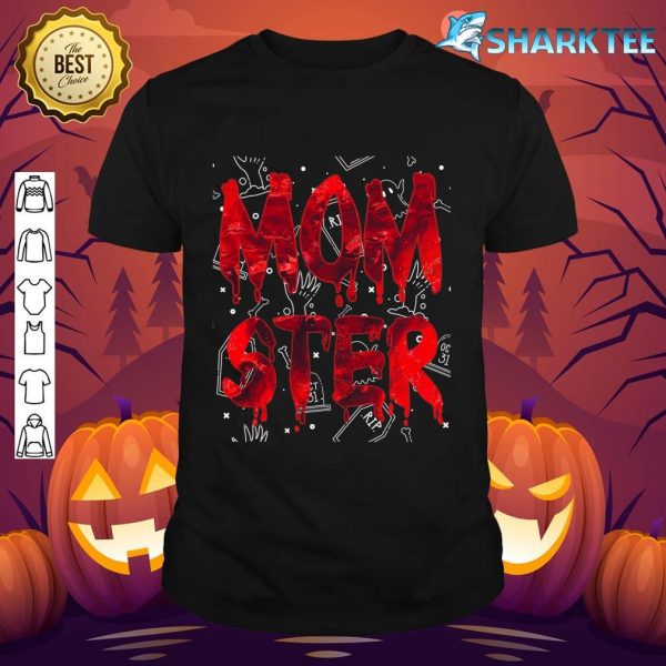 Funny Momster Dadcula Halloween Dad Dracula Costume matching T-Shirt