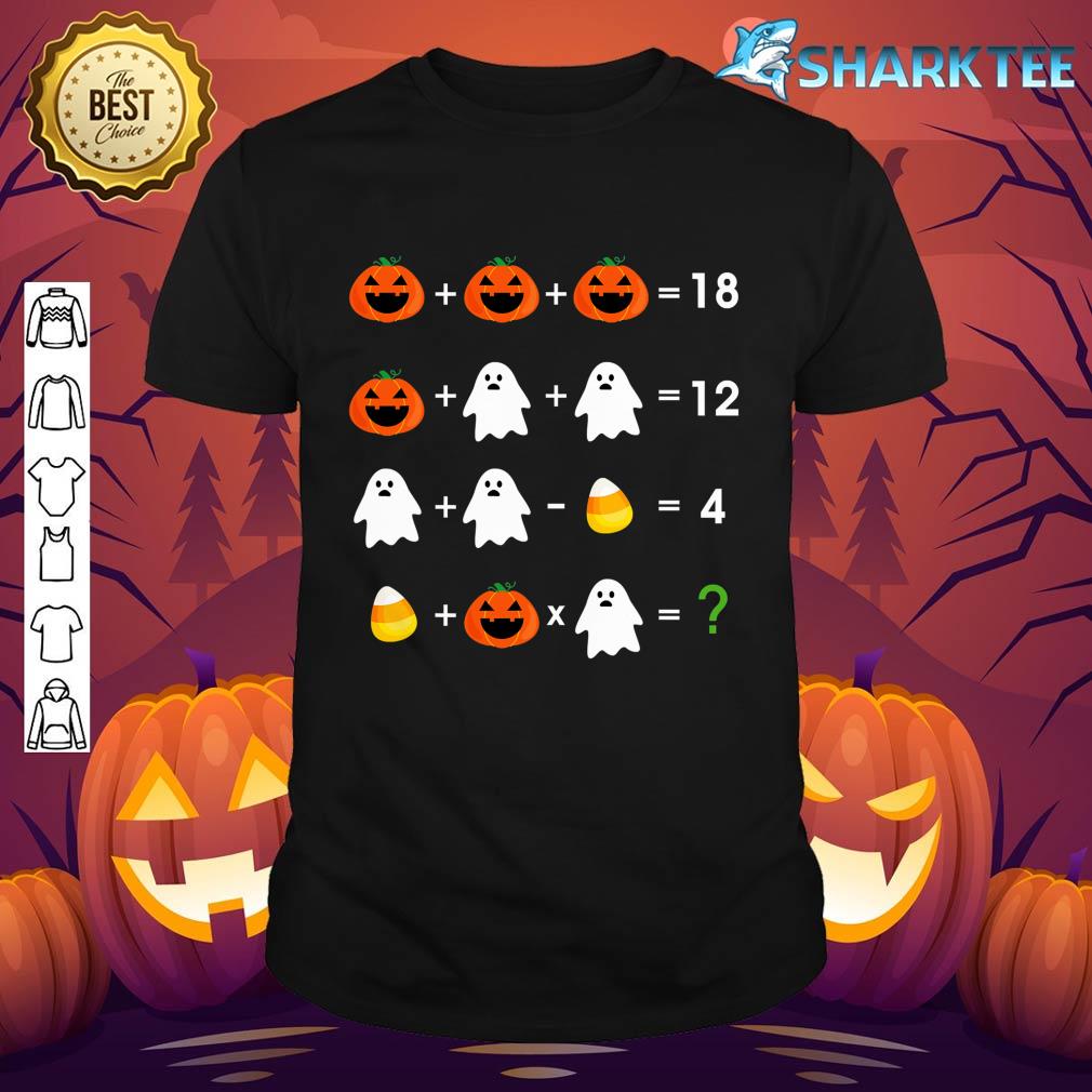 Halloween Order Of Operations Quiz Math Teacher Math Nerd T-Shirt