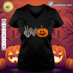 Halloween Peace, Love, And Pumpkins Fall Girls T-Shirt