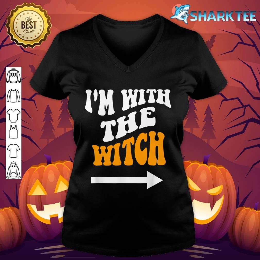 Halloween Shirts For Men I'm With The Witch V-neck