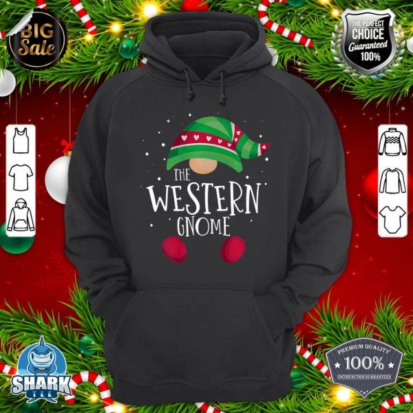 Western Gnome Family Matching Christmas Pajamas Premium hoodie