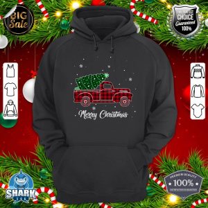 Merry Christmas Buffalo Truck Tree Red Plaid For Men Women hoodie