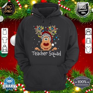 Teacher Squad Reindeer Funny Teacher Christmas Xmas hoodie