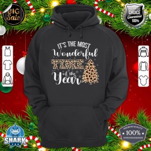 It's The Most Wonderful Time Of The Year Leopard Trees Xmas hoodie