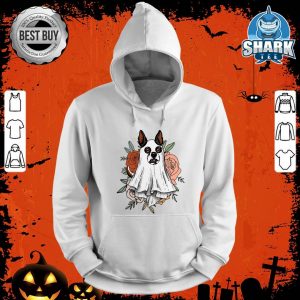 Dog Ghost Floral Halloween outfit for Dog lovers hoodie