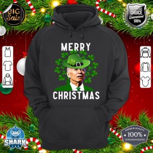 Funny Joe Biden Merry Christmas Confused St Patricks Day hoodie