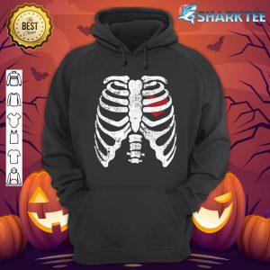 Funny Halloween Skeleton Rib Cage Heart Men Women Kids hoodie