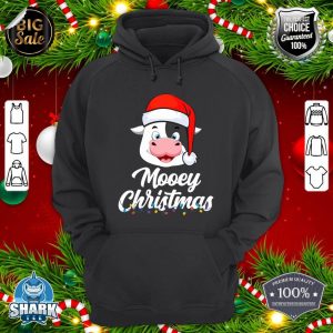 Cow Mooey Christmas Santa for Cow Lovers hoodie