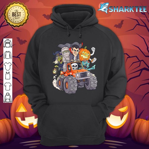 Halloween Skeleton Zombie Monster Truck Vampire Boys Kids hoodie