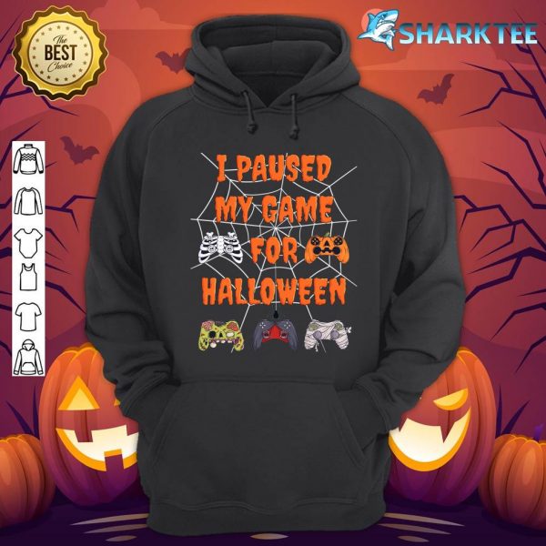 Gaming I Paused My Game For Halloween Funny Gamer Boys Kids hoodie