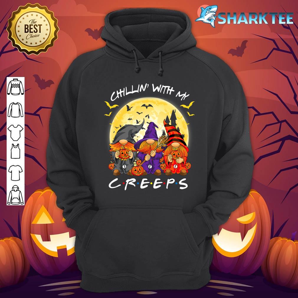 Horror Friends Gnomes Chilling With My Creeps Halloween Boys Hoodie