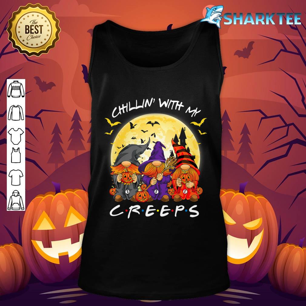 Horror Friends Gnomes Chilling With My Creeps Halloween Boys Tank top