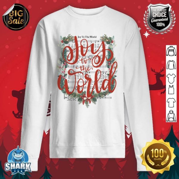 Joy-To-The-World Christian Christmas Jesus Birth Music Xmas Sweatshirt