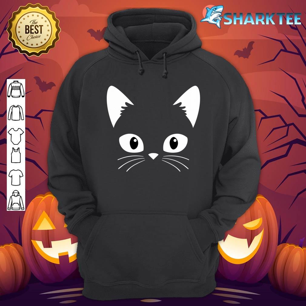 Kitty Cat Whiskers Silhouette Face - Halloween Hoodie