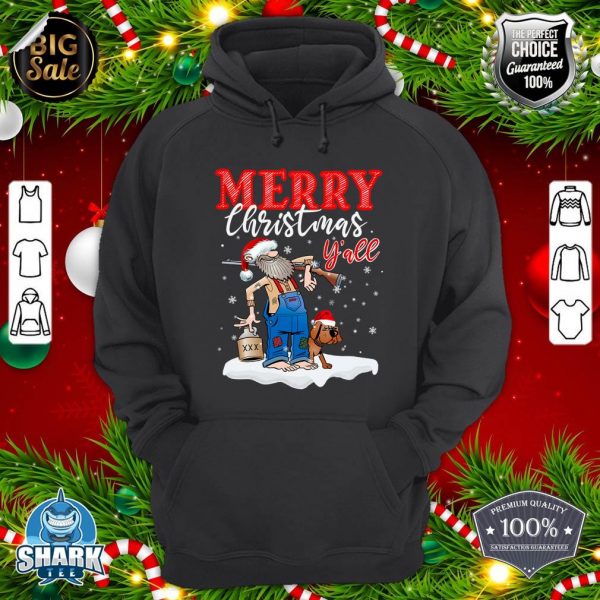Merry Christmas Y'all Country Christmas In The Mountains Hoodie