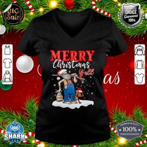 Merry Christmas Y'all Country Christmas In The Mountains V-neck