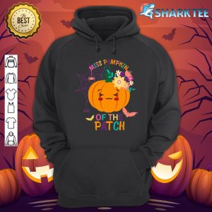 Miss Pumpkin Of The Patch Funny Halloween Thanksgiving Hoodie
