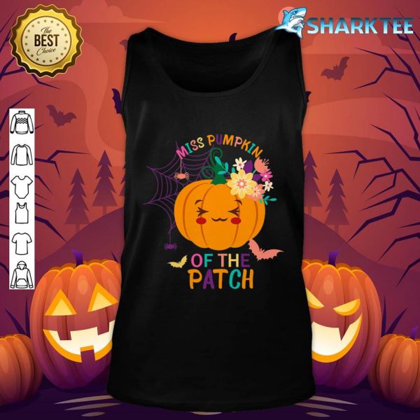 Miss Pumpkin Of The Patch Funny Halloween Thanksgiving Tank top