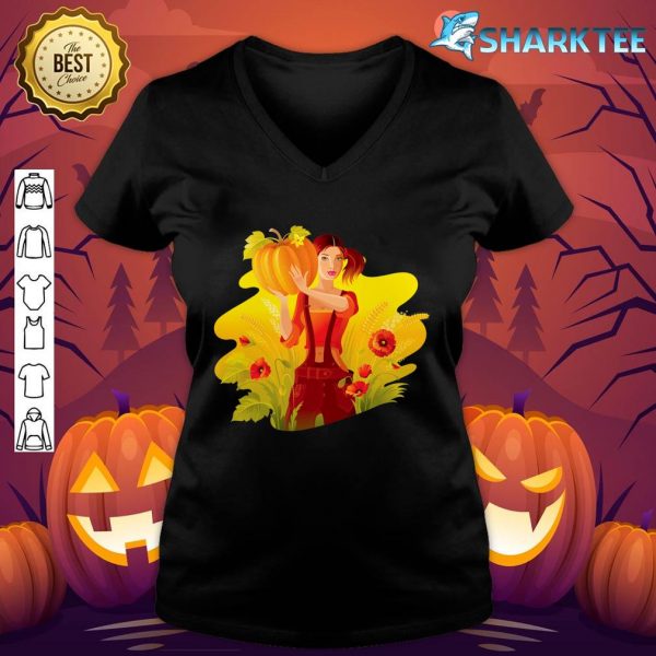 Picking The Perfect Pumpkin Patch - Halloween V-neck