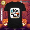 Retro Vintage Groovy Trick Or Teach Halloween Teacher Life T-Shirt