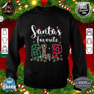 Santa's Favorite SLP Speech Language Pathologists Christmas Sweatshirt