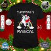 Christmas Is Magical Santa Claus Riding Unicorn Funny Gifts T-Shirt