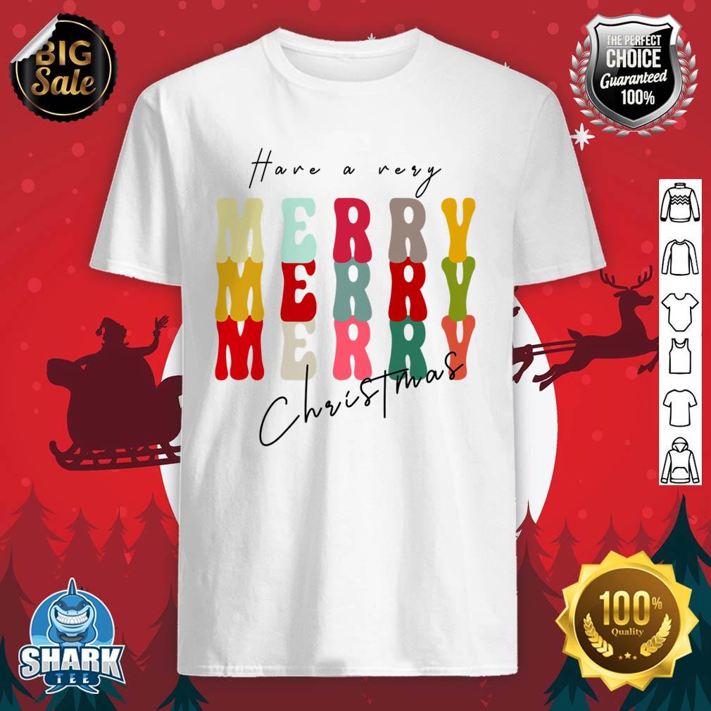  Merry Merry Merry Christmas Holiday Season T-Shirt